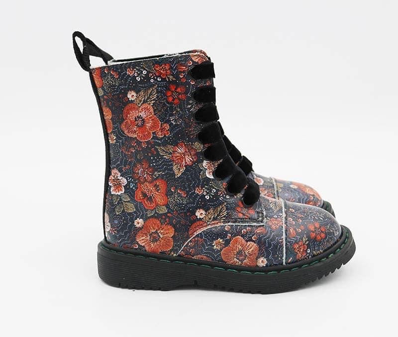 READY TO SHIP VICTORIAN SALEM FLORAL FAUX EMBROIDERY COMBATS