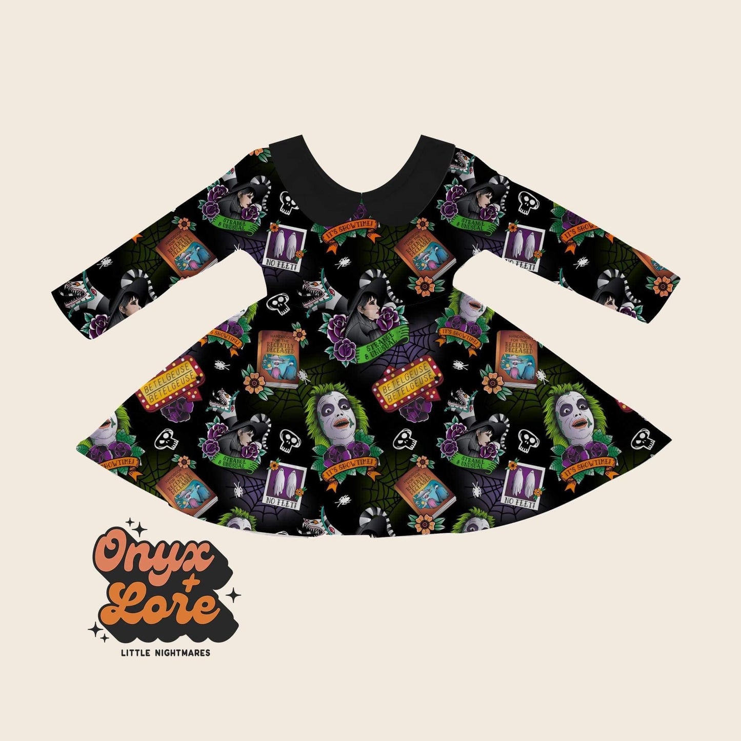 Ready to Ship- Ghost with the most Twirl Dress + No Feet! 2T-12/14