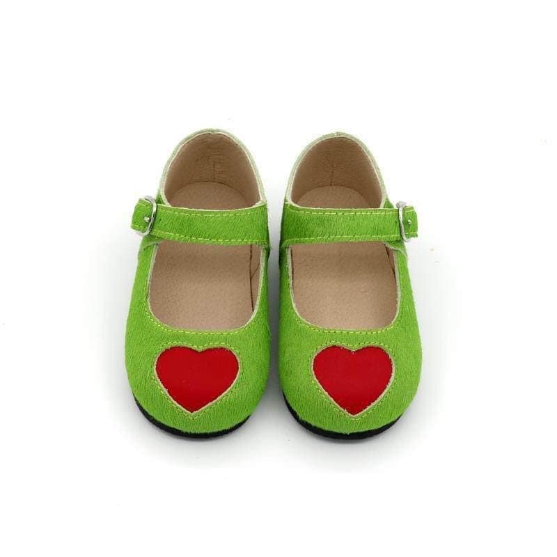 You're a Mean one Red Heart Mary Janes- Christmas/Holiday