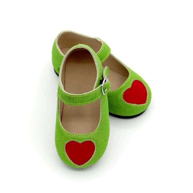 You're a Mean one Red Heart Mary Janes- Christmas/Holiday