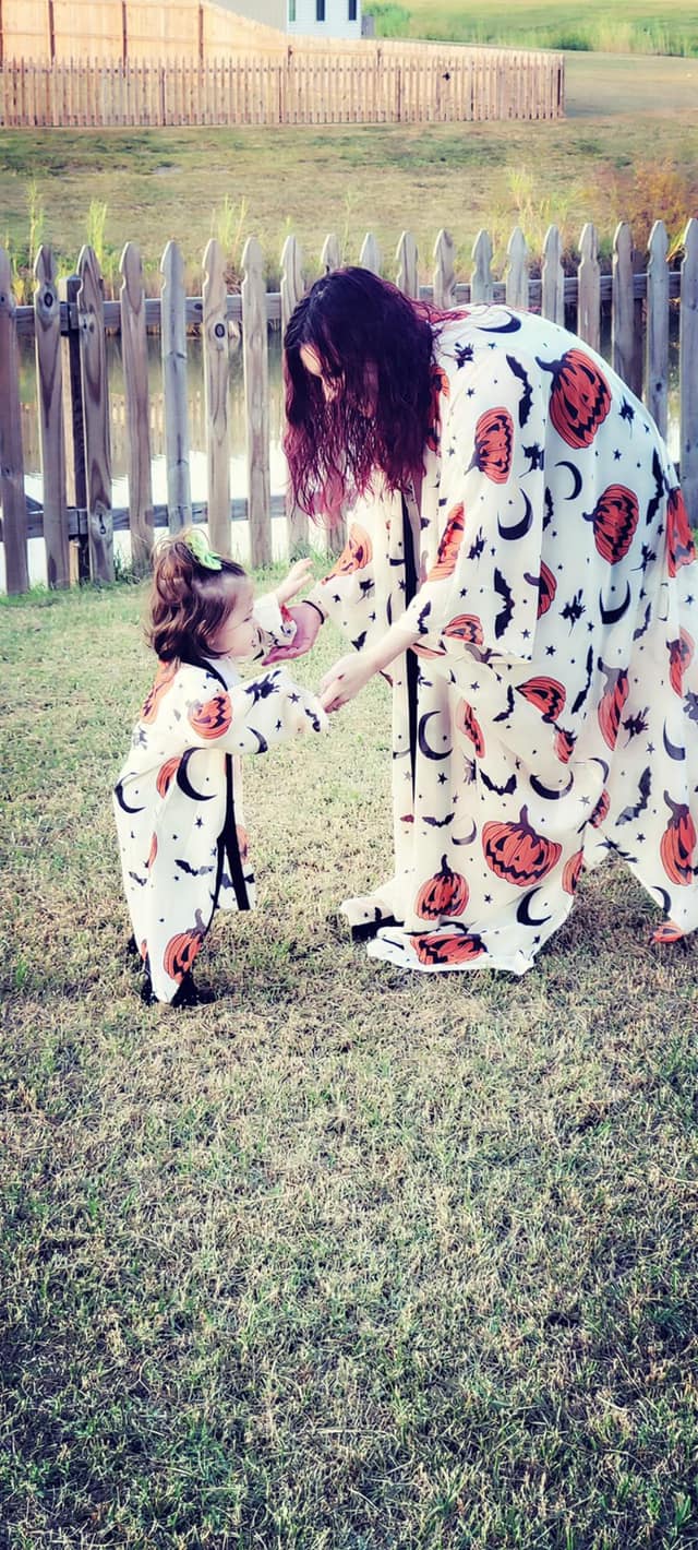 HallowsEve IVORY Pumpkin Halloween Spellduster! Witches + Bats