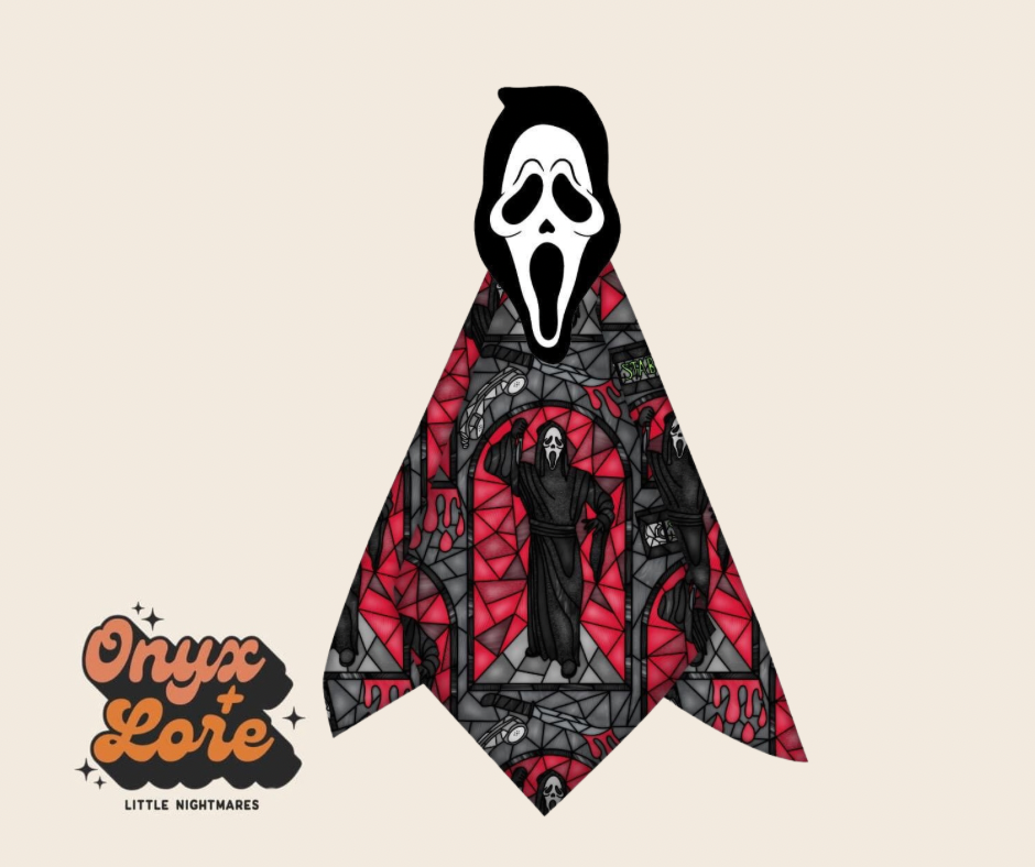 Ready to Ship-STocking Stuffer! Ghostface Lovey/Familiar! Minky + So soft!