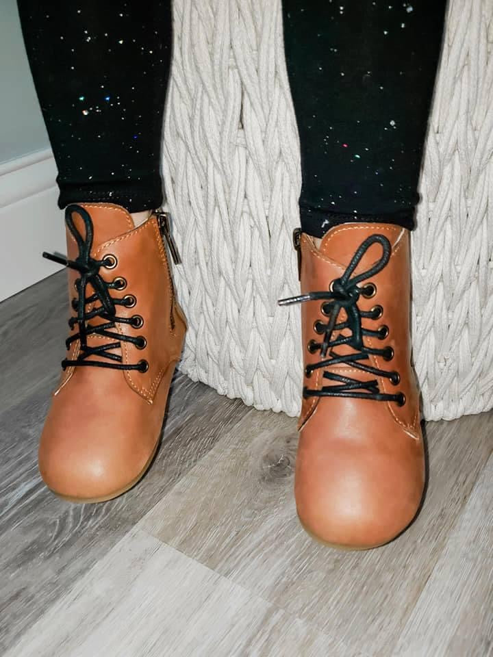 Ready to Ship Luxe Nubuck Nutmeg Fauna Nyx Boots- Medium Brown