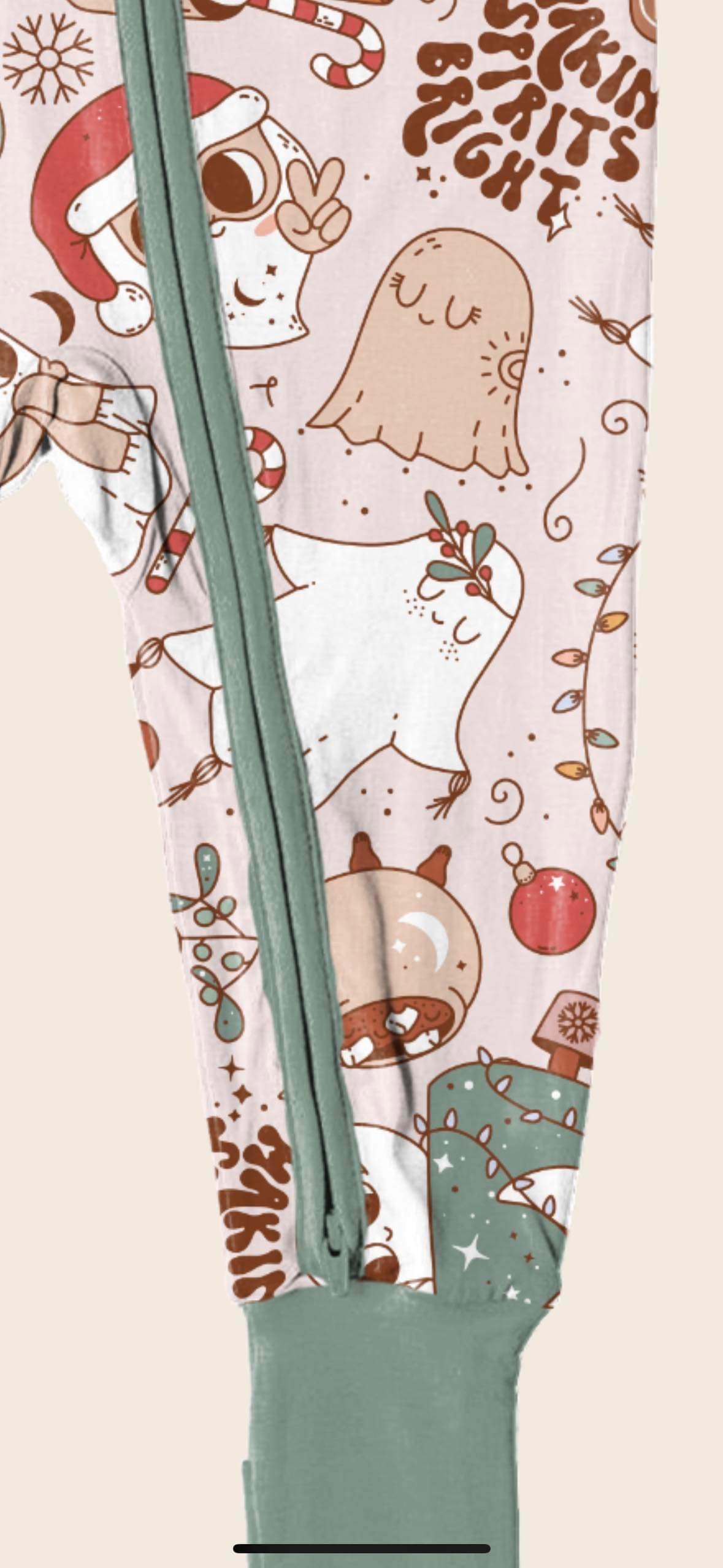 Making Spirits Bright Christmas ZIppie! 1960s Ghosties+ Santa