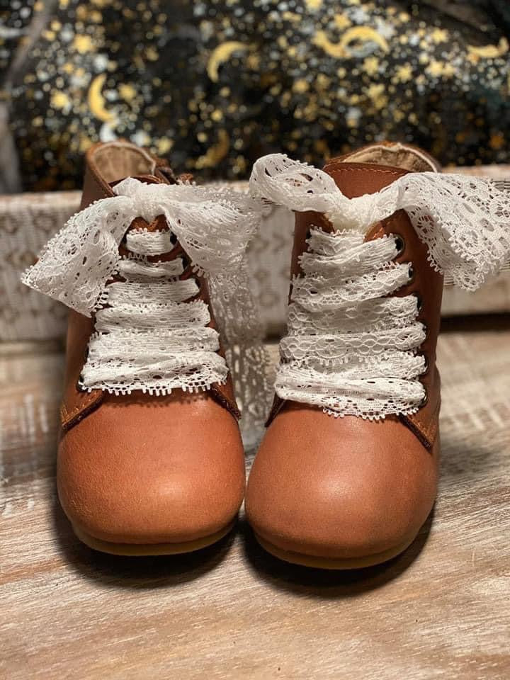 Ready to Ship Luxe Nubuck Nutmeg Fauna Nyx Boots- Medium Brown