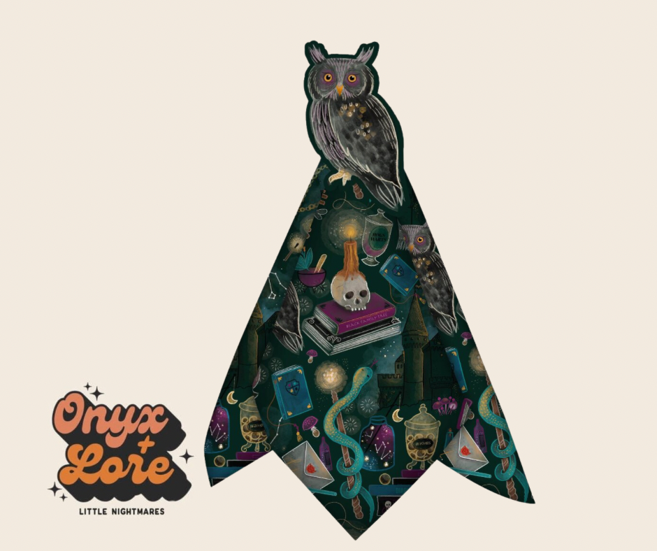 Ready to Ship Dark Arts + Magical Wizard Lovey! Soft Minky + Bamboo Familiar!