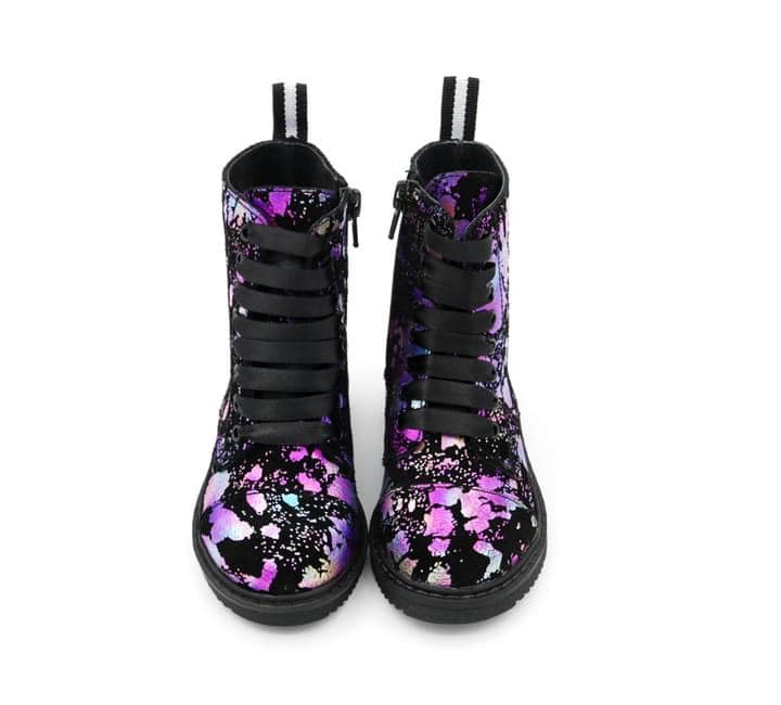 Love Potion Splatter Magic Combat Boots! Holographic