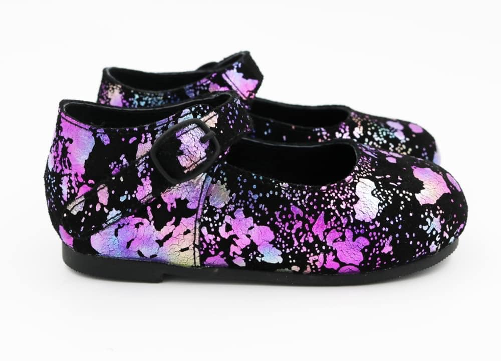 Lilith Curvy Love Potion Mary Janes! Pink Hologram + Purple shimmer!