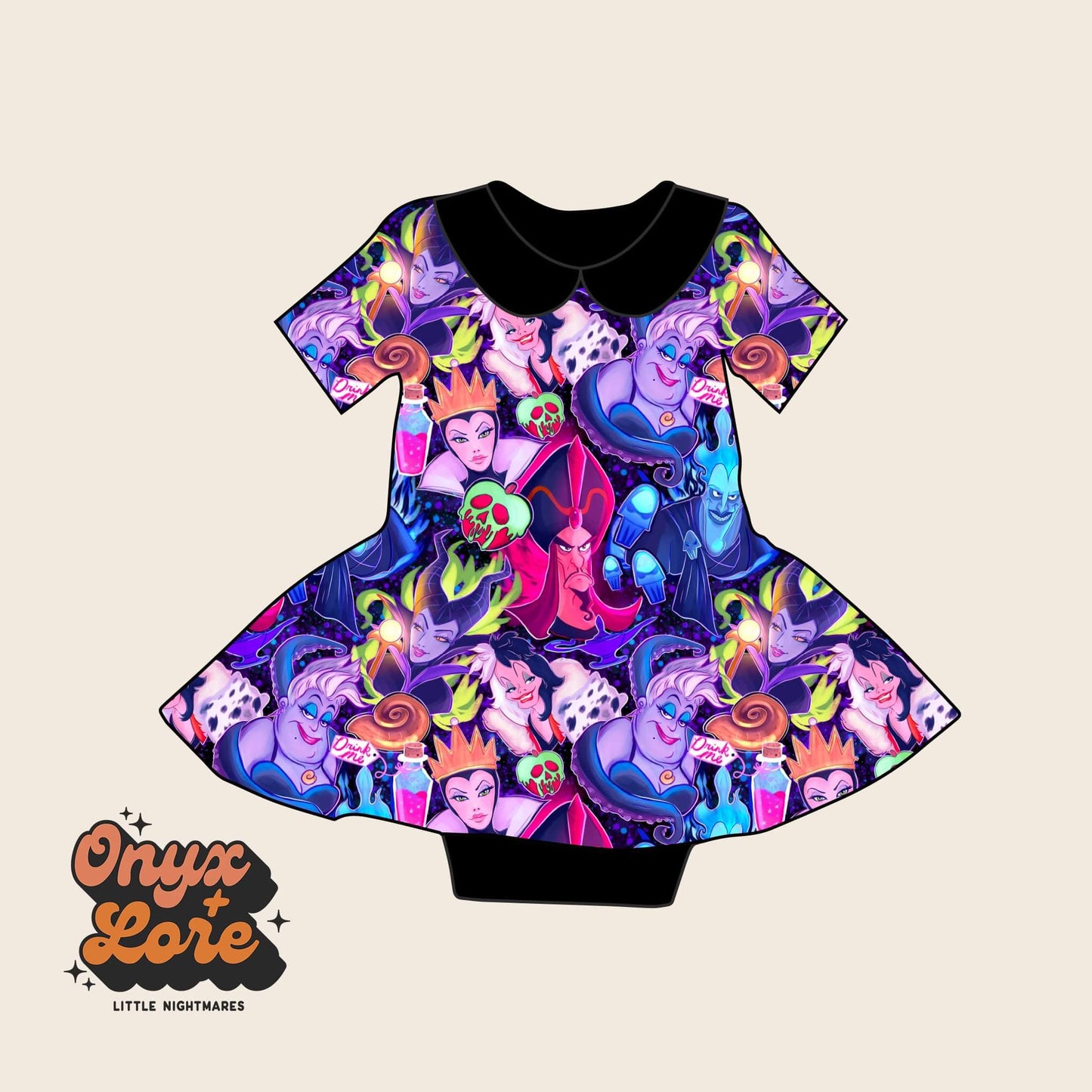 Ready to Ship Evilest of Them All Baby Twirl Leo Dress 0-24m!