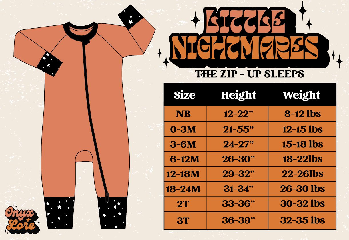 Camp Goth Zip Romper! Wanderlust + Bats + Skull!
