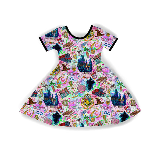 KIDS + ADULT EPIC HOG WARTS TWIRLS! Wizard School Moments Bamboo Twirl Dress! Howler, Luna, Howler + MORE!