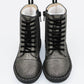 KIDS + ADULT MOONROCK COMBATS! Silvery sparkle Magical Potion Soft Sueded Combat Boots! Silver Metallic Magic!