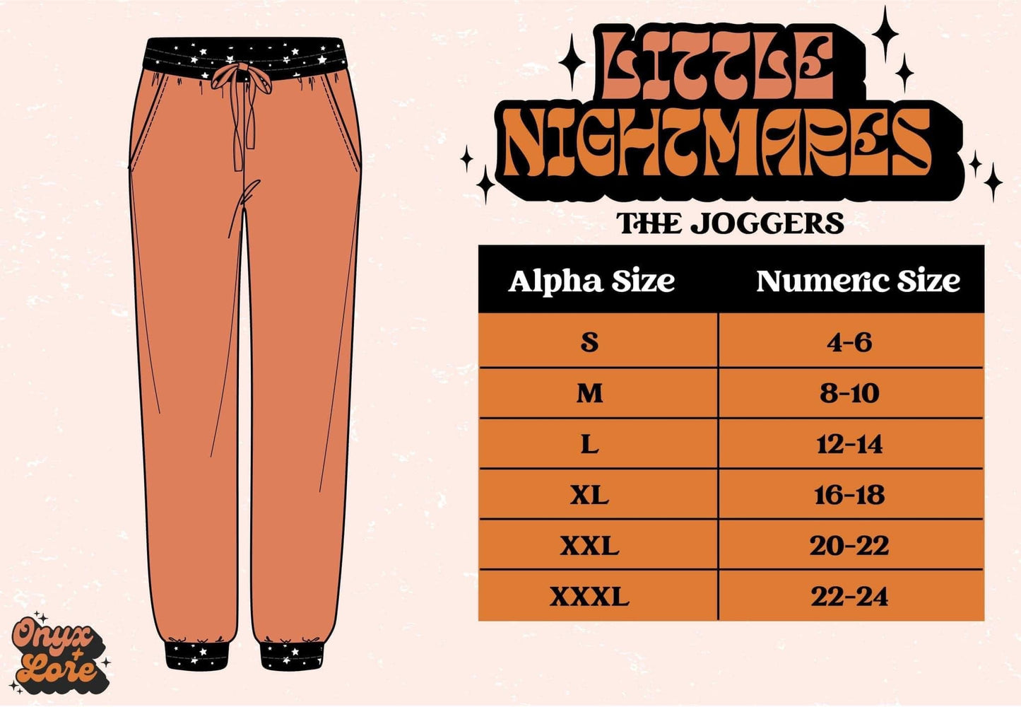 Jack + Zero Floral Nightmare Spooky Adult Bamboo Joggers