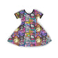 Kitty + Friends Magical Twirl Dress! Bright + Cute!