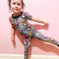 Ready to Ship- Magical Kitty + Friends Short Sleeve Two Piece Bamboo Set!