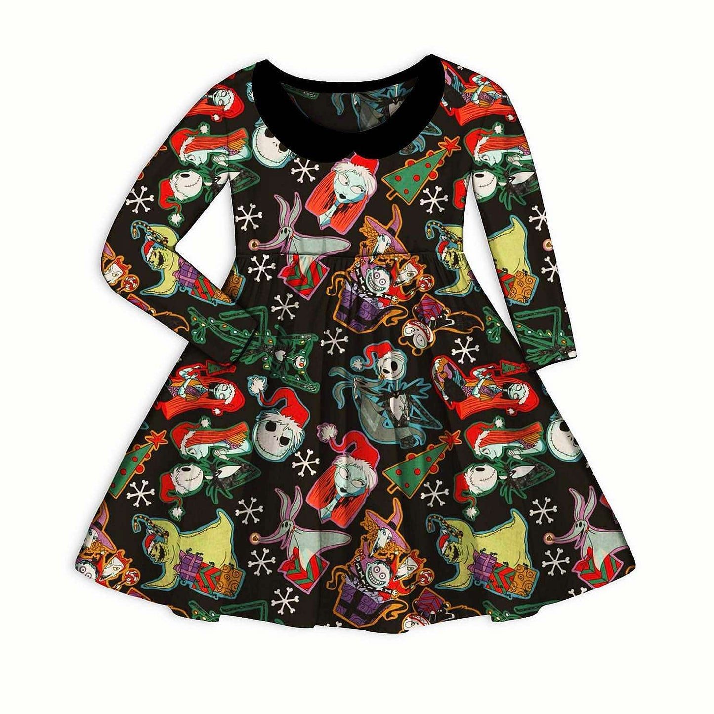 Ready to Ship- Nightmare Jack Christmas Favorites Long Sleeve Twirl Dress! (all sizes)