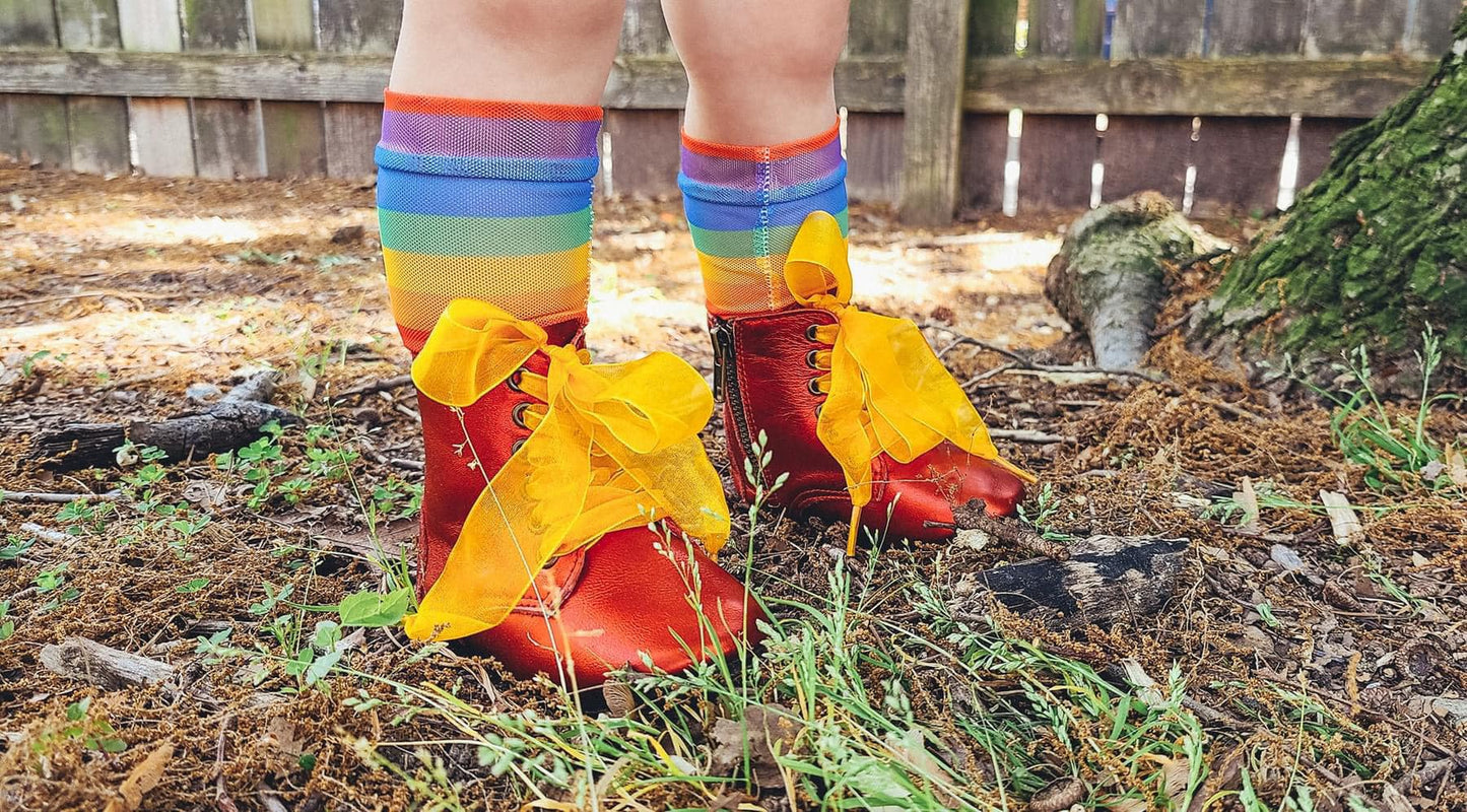 Christmas Metallic Red Vintage Nyx Booties w/ Two Laces!