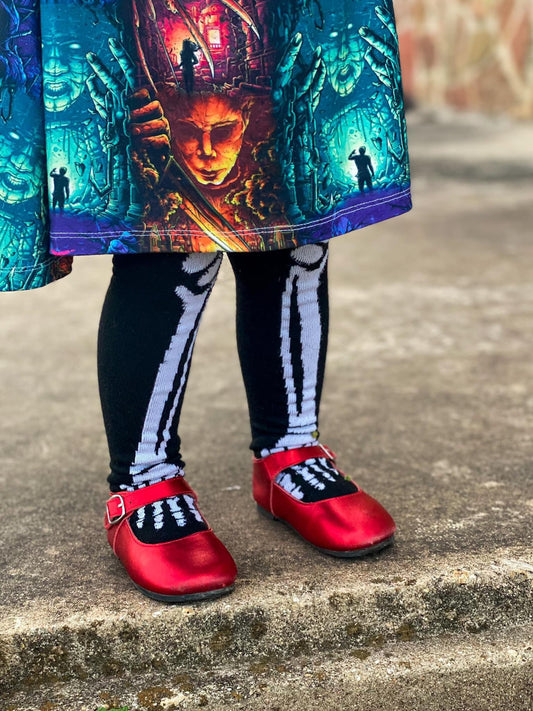 Red Metallic Christmas or Spooky Mary Janes!