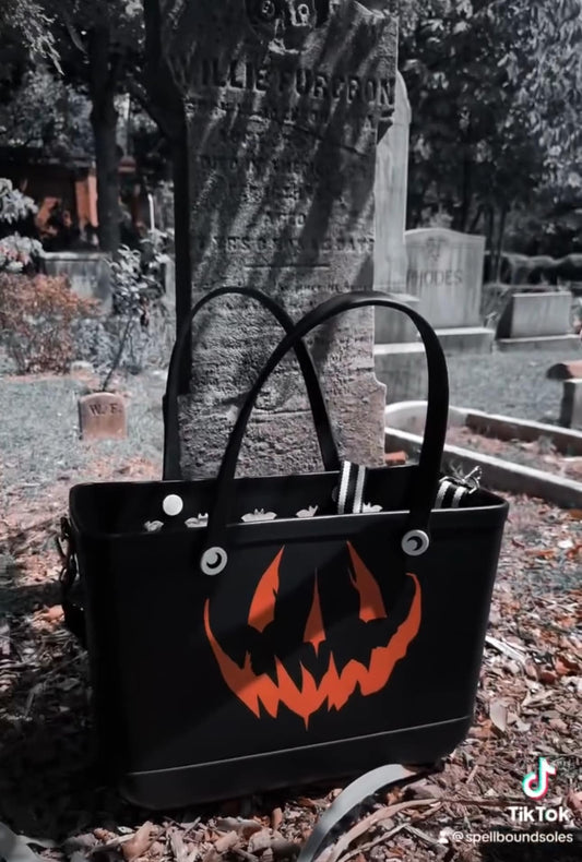 The Salem: New Jackolantern + Bats Hag Bag! Waterproof, Bat Cut outs, Large!