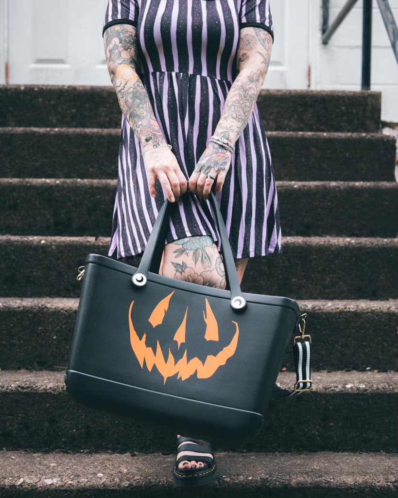 The Salem: New Jackolantern + Bats Hag Bag! Waterproof, Bat Cut outs, Large!