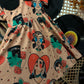 Ready to Ship- Grandpa + Eddie Vintage Monsters Bamboo Alt Twirl Dress!