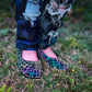 Ready to Ship-- Spooky Girl Spiderweb Reflective Glowy Mary Janes!