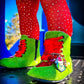 You're a Mean One Red Heart  + Green Vintage Nyx Christmas Booties!