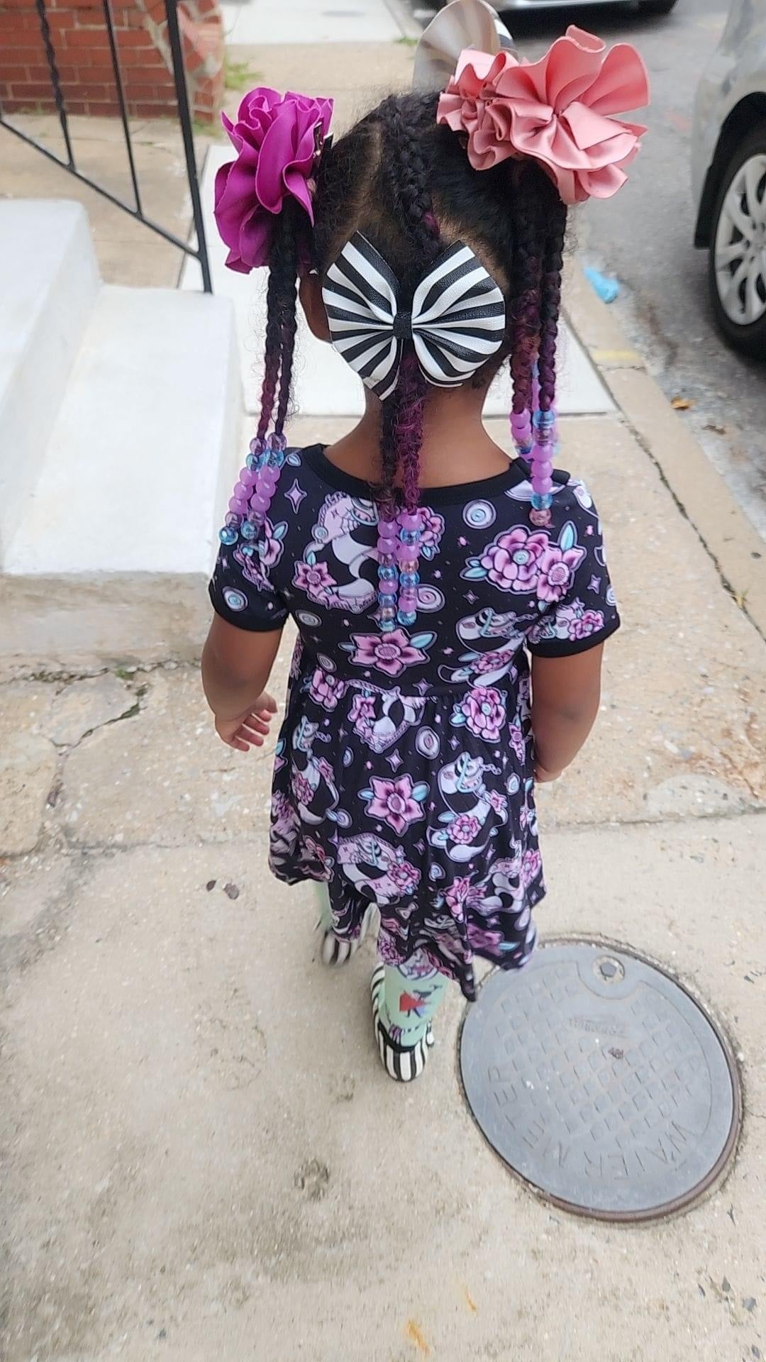 Ready to Ship! TATTOOED SANDWORM BEETLE BAMBOO TWIRL DRESS! (all sizes)