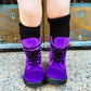 READY TO SHIP:  The Amethyst Purple Velvet Modern 90s Combats