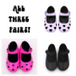 Valentines Special! THREE Pairs of Mix + Match Mary Janes! Pink + Candy Hearts + Matte Black