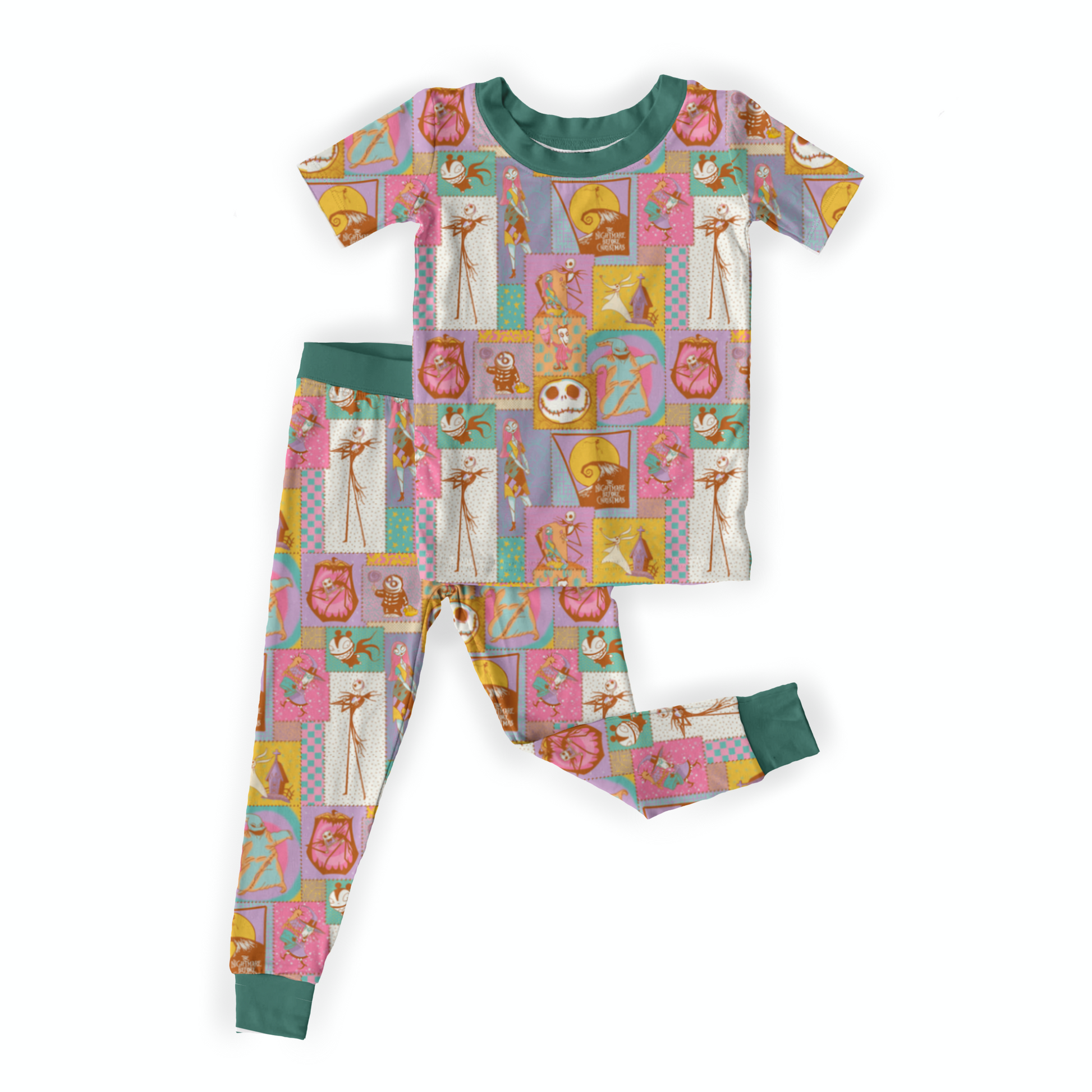 Nightmare Friends Short Sleeve Burton Pastel Two Piece Bamboo Set