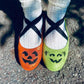 Ready to ship— McWitchy Green + Matte black Aura X Flats! Spooky Halloween!