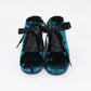 Ostara Velvet Teal Vintage  Nyx Boots! Jewel Tones! Ribbon Laces