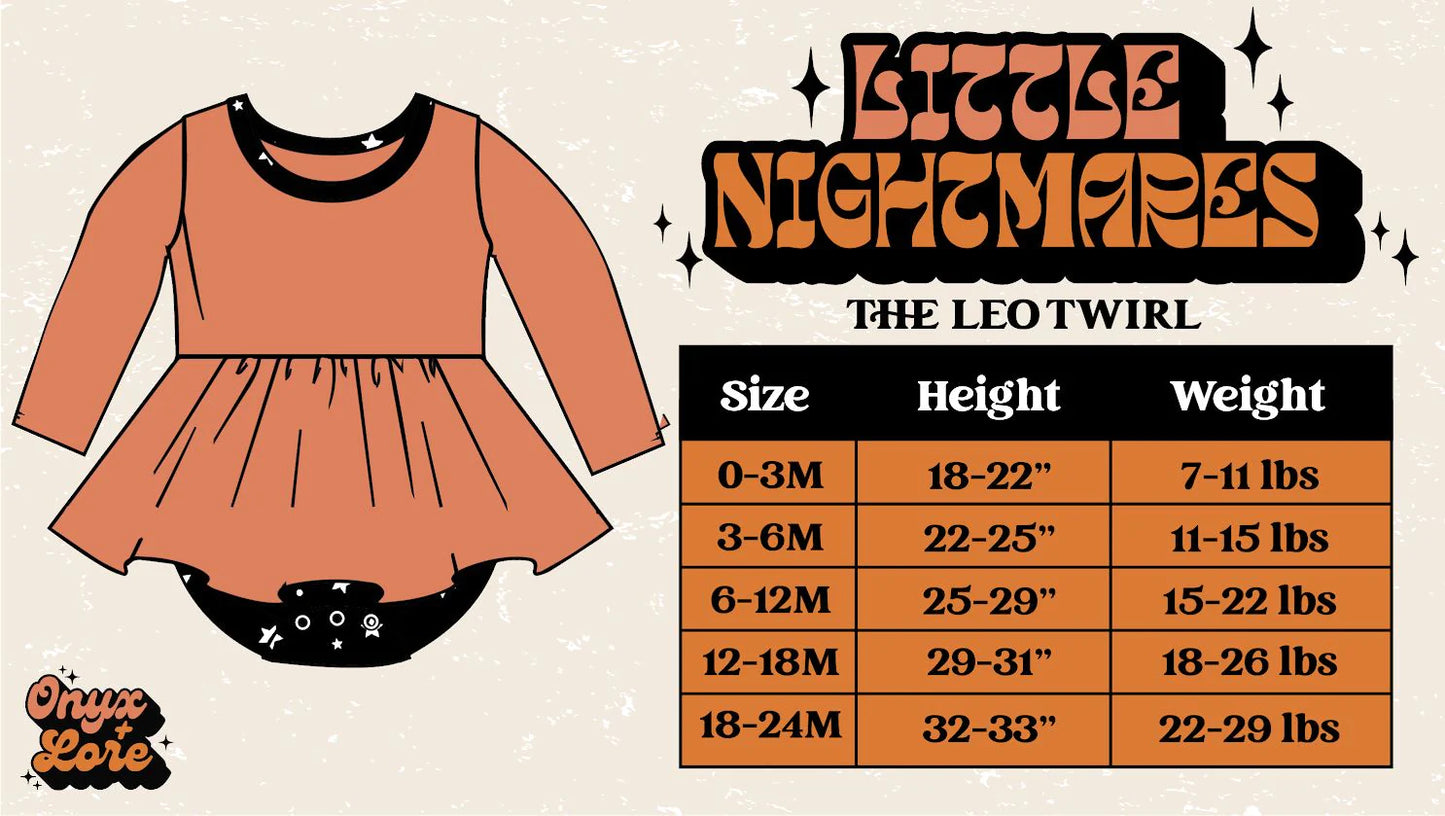 Spooky 1980s McD + Friends Twirl Leo- babe sizes!
