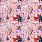 Krampus + Kringle Two Piece PINK Bamboo Set! Matching Family! GothMAS!