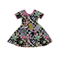 Neon Retro Ghost with the Most Magical Twirl Dress! Bright + Cute!