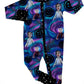 READY TO SHIP--Spooky Button Eyes GIrl + Family Zip Rompers