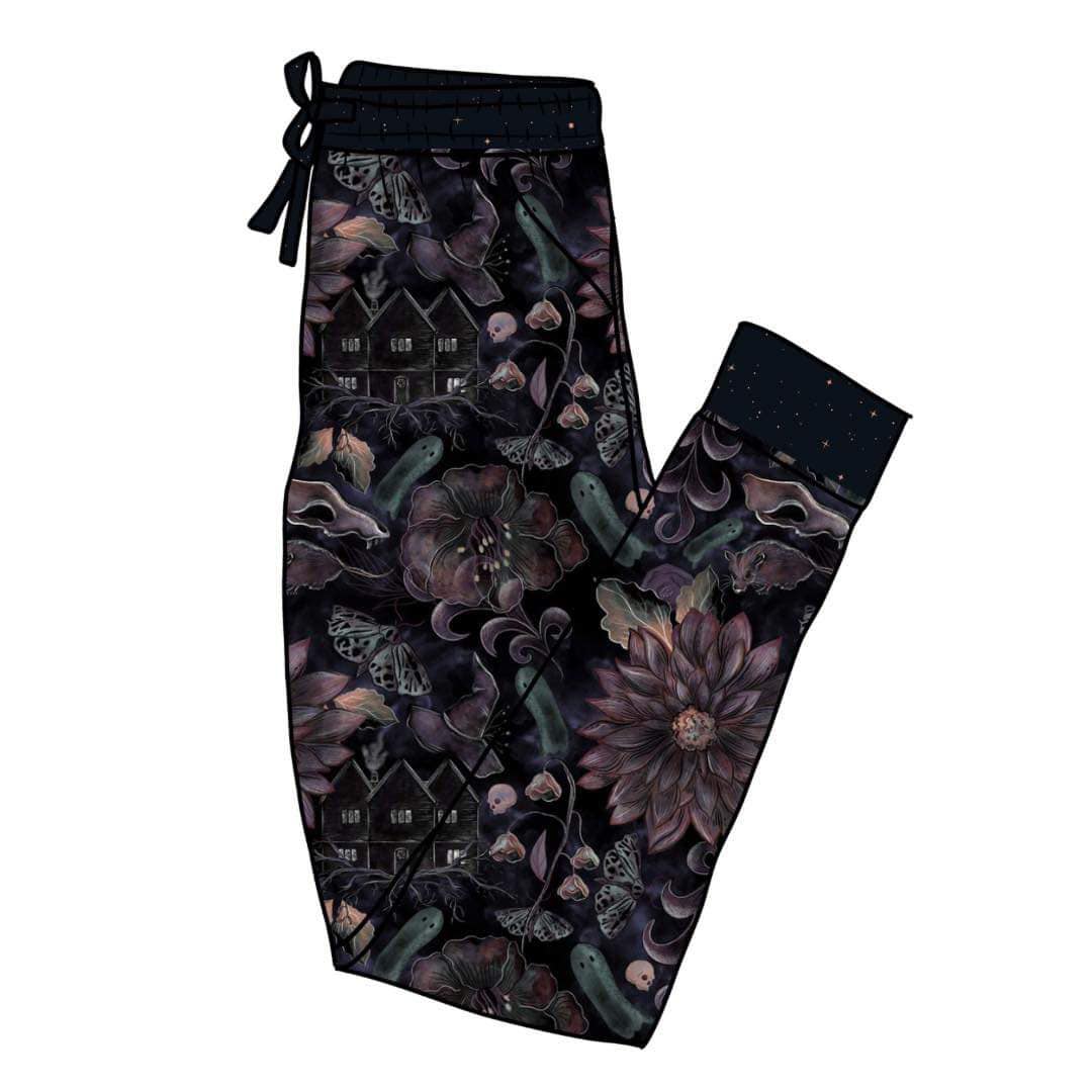 The Moody Salem Witch House Adult Bamboo Joggers