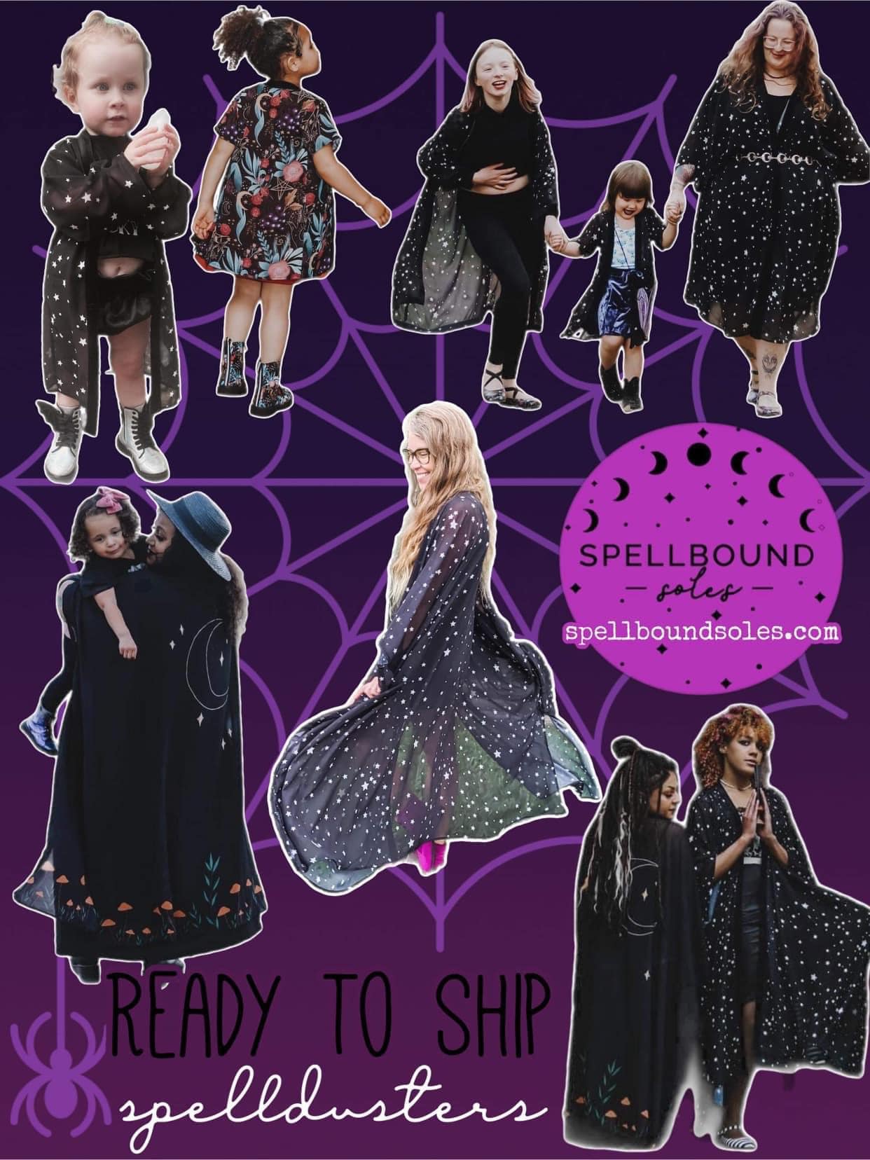 READY TO SHIP-- Wednesday Spooky Girl inspired large scale Spellduster